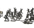 44 figurines en plomb anciennes: les sol