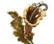 Broche fantaisie années 40/50 en métal d