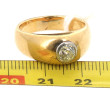 Bague jonc ancienne en or jaune 18 carat