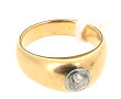 Bague jonc ancienne en or jaune 18 carat