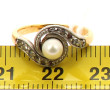 Bague tourbillon ancienne en or 18 carat