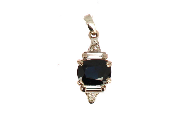 Pendentif en or gris 18 carats (non poin