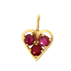 Petit pendentif en or jaune 18 carats, p