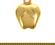 Pendentif pomme en or jaune 750ème, poid