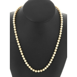 Collier en perles fantaisie, fermoir arg