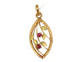 Pendentif ajouré en or jaune 18 carats, 