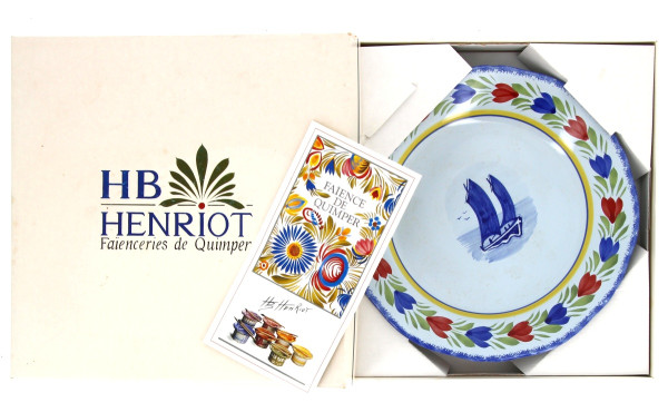 HB Henriot Quimper France - Assiette en 