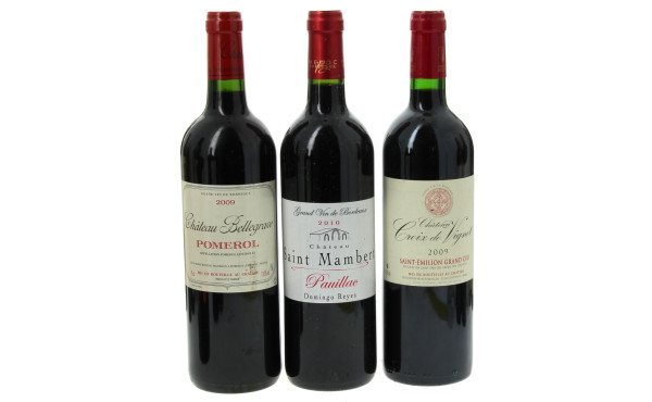 Lot de 3 bouteilles: - 1 B PAUILLAC Ch 