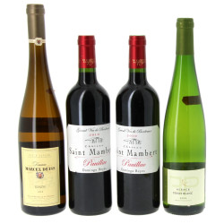 Lot de 4 bouteilles: - 2 B PAUILLAC Ch 