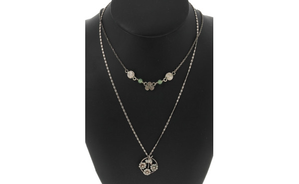 Collier en argent 925ème à motif d'un tr