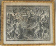 Lot de 5 gravures anciennes, encadrées, 