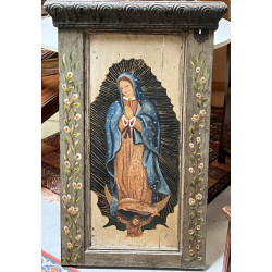 "Vierge de Guadaloupe", technique mixte 