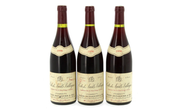 3 B COTES de NUITS-VILLAGES 1990 Dupasqu