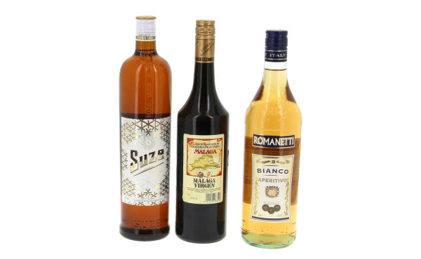 Lot de 3 bouteilles d'apéritifs: vermout