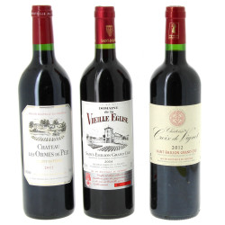 Lot de 3 bouteilles: - 1 B St EMILION G