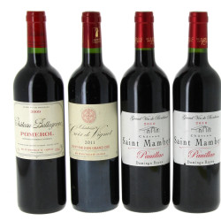 Lot de 4 bouteilles: - 1 B St EMILION G