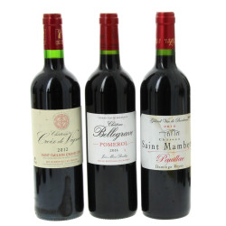 Lot de 3 bouteilles: - 1 B PAUILLAC Ch 