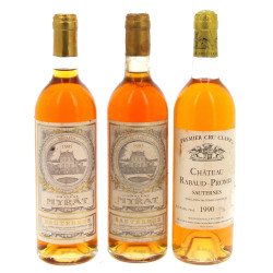 Lot de 3 bouteilles de SAUTERNES: -1 B 