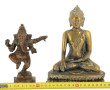 "GANESH" et "BOUDDHA", deux statuettes e