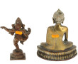 "GANESH" et "BOUDDHA", deux statuettes e