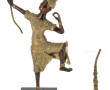 Danseur thaïlandais, statuette en bronze