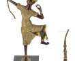 Danseur thaïlandais, statuette en bronze