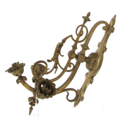 Grande applique en bronze à trois bras d