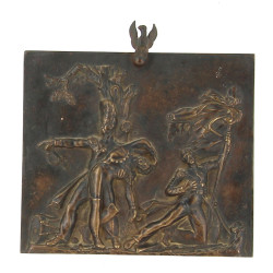 Thème EMPIRE - Plaque en bronze à patine