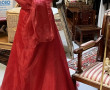 Robe de cérémonie rouge, avec bustier et