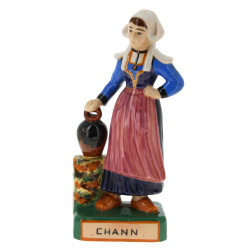 HENRIOT Quimper - "CHANN", statuette en 