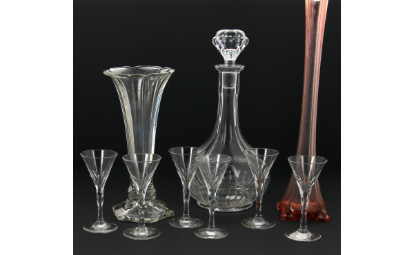 6 verres à liqueur anciens en cristal de