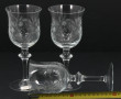 12 grands verres à pied en cristal de BO