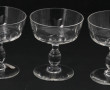 8 coupes anciennes en cristal, H 10 cm