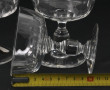 8 coupes anciennes en cristal, H 10 cm