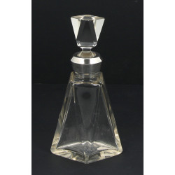 Carafe ART DECO avec bouchon, col en arg