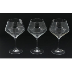 6 verres à pied en cristal style verres 