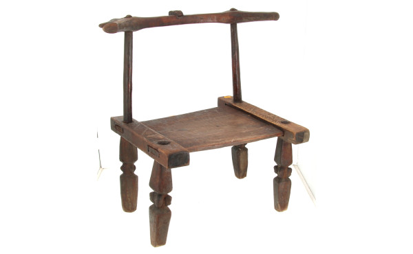 COTE D'IVOIRE - Fauteuil de chef en bois