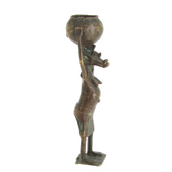 Afrique - Statuette en bronze, fonte au 