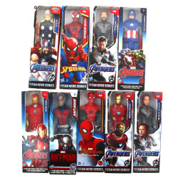 Lot de 9 figurines 30 cm neuves sous emb