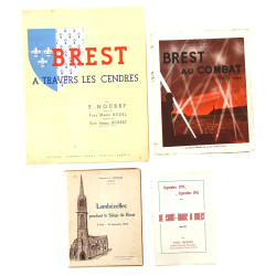 BREST - Lot de 4 livres : "Brest à trave