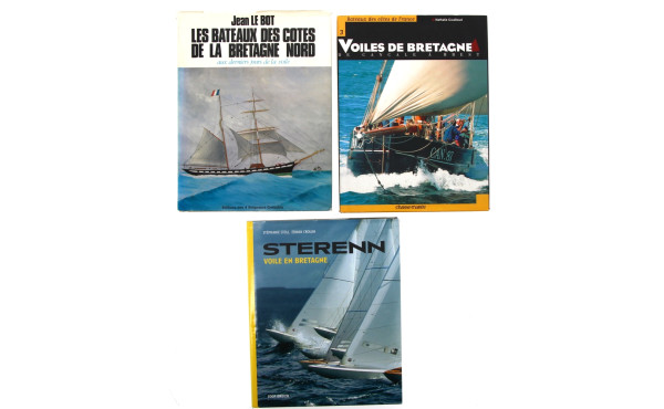 MARINE - Lot de 3 livres "Voiles de Bret