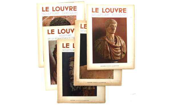 LE LOUVRE - Lot de 6 ouvrages brochés su