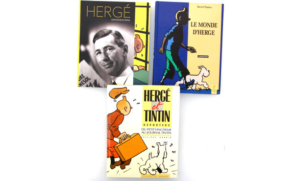 HERGE et TINTIN - Lot de 3 ouvrages : Ph