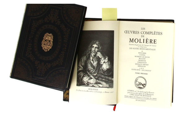 MOLIERE - "Œuvres", 6 vol. reliés, éd° J