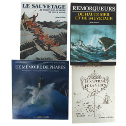 PATRIMOINE MARITIME - Lot de 4 ouvrages 