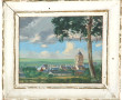 LISLET (XXème) "Vue de Locronan", miniat