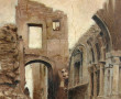 Eric MULLER (1888-1972) "Ruines", huile 