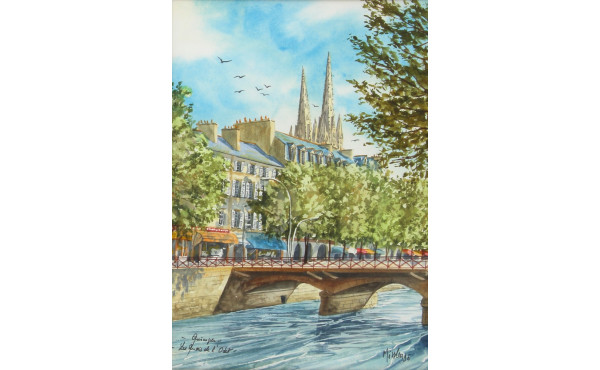 MISSLEN (Xxème) "Quimper, les quais de l