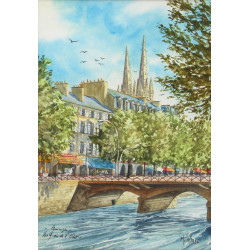 MISSLEN (Xxème) "Quimper, les quais de l