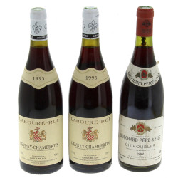 Lot de 3 bouteilles: - 2 B GEVREY CHAMB